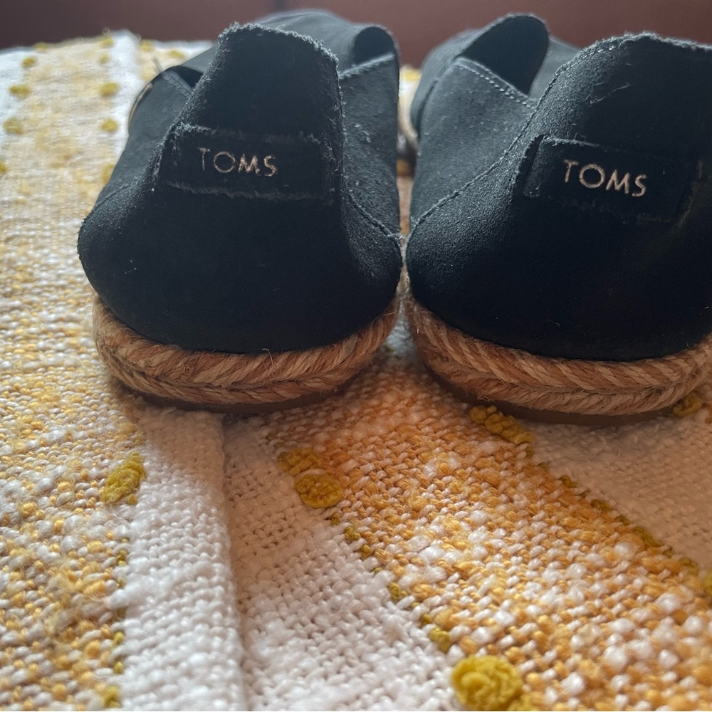 Toms Black Slip-On Shoes
